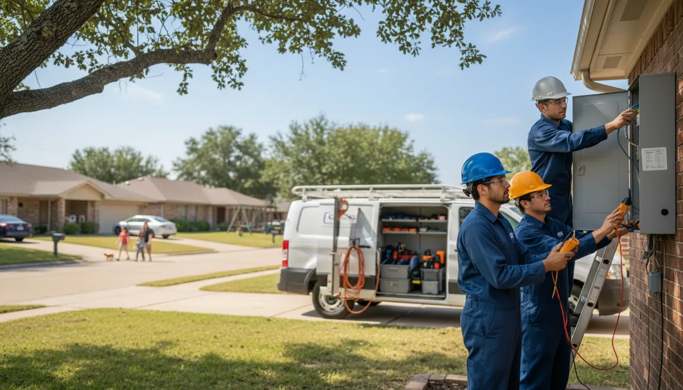 Certified electrician providing emergency electrical services in Terrytown, NE